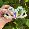 Serenity Queen Moon Tiara Comb AB Crystal Rhinestone Metal Crown Sailor Princess Cosplay