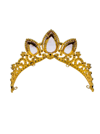 Rapunzel Tiara Princess Cosplay Gold Lavender Crystal Crown Princess Fairytale