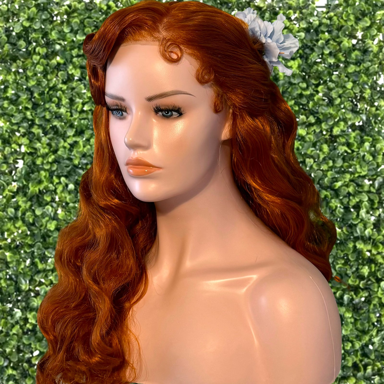 Bridgerton Penelope Regency Historical Orange Lace Front Wig