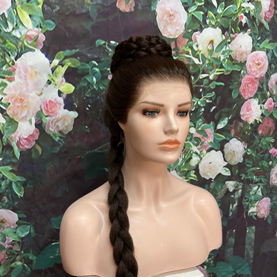 Leia Inspired Ceremony Braid Princess Lace Front Wig