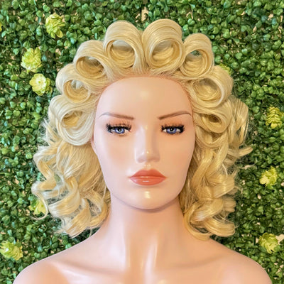 Glinda Wicked Wig Lace Front Oz Blonde