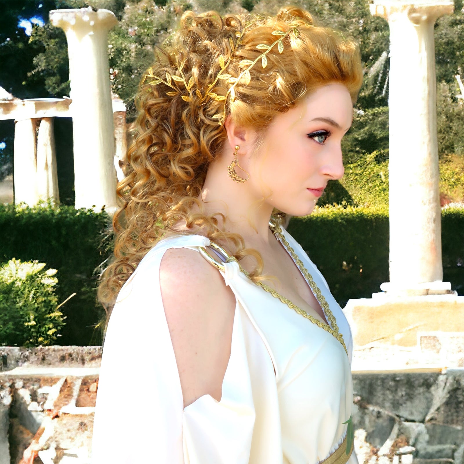 Venus Greek Goddess Wig Historical Lace Front Updo