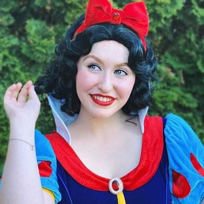 Snow White Inspired Princess Black Spiral Curl Wig - Royal Enchantments