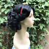 Snow White Inspired Princess Black Spiral Curl Wig - Royal Enchantments