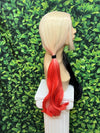 Harley Harlequin Wig Joker Squad Blonde Red Black Pigtail Lace Front