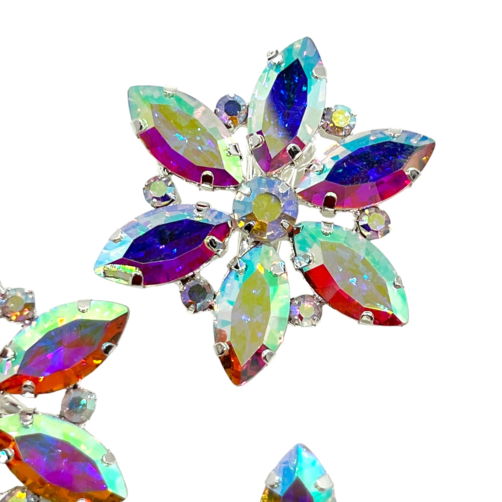 Snow Queen Crystal Rhinestone Snowflake Hair Pins