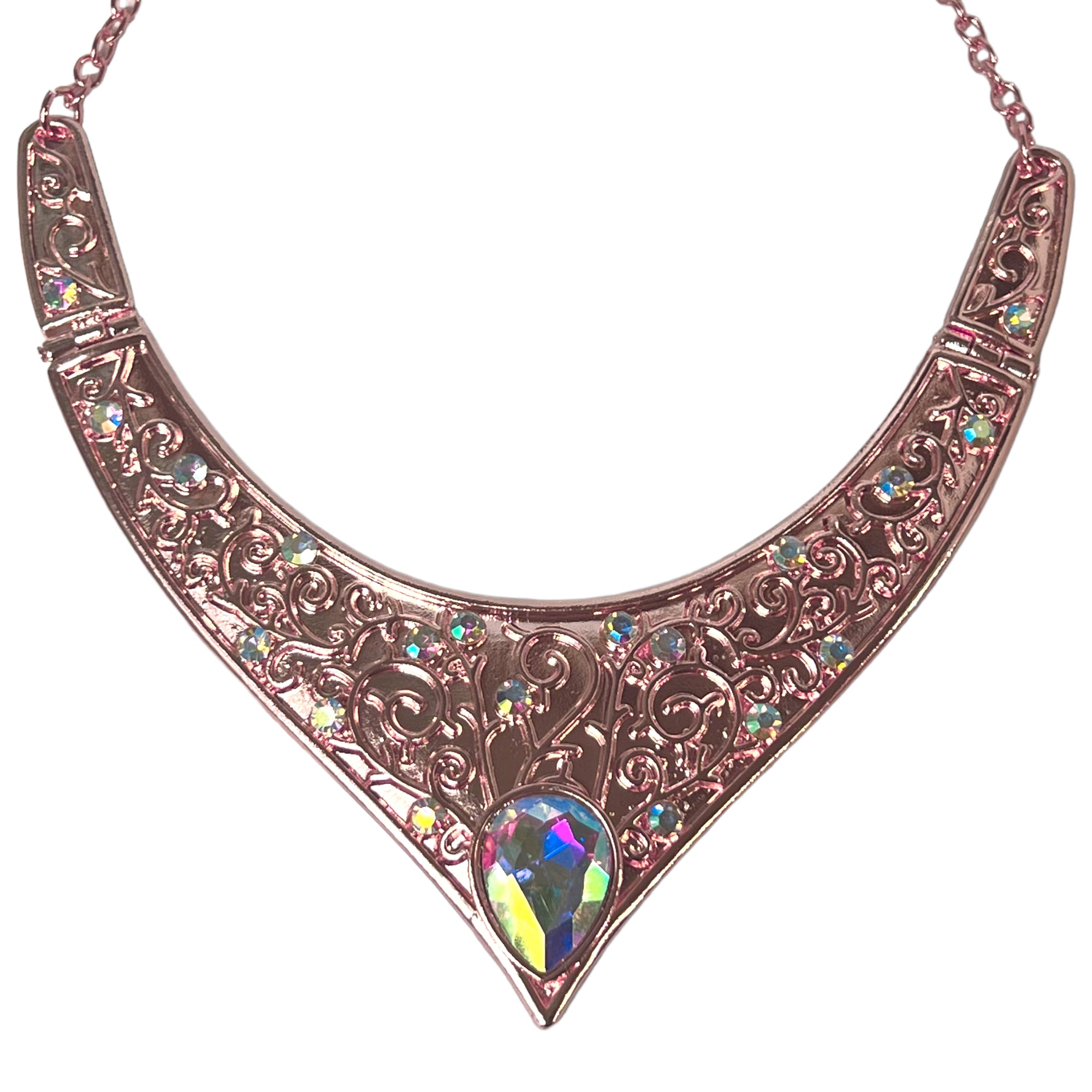 Disney Aurora Inspired Tiara Diamond Necklace