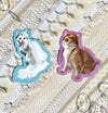 Frozen Sisters Cat Kitty Stickers - Royal Enchantments