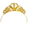 Serenity Queen Moon Tiara Gold Sailor Crystal Rhinestone Metal Crown Princess Cosplay